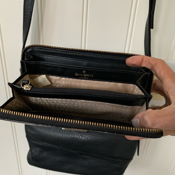 Kate Spade | Black Leather Handbag & Wallet - Picture 6 of 6